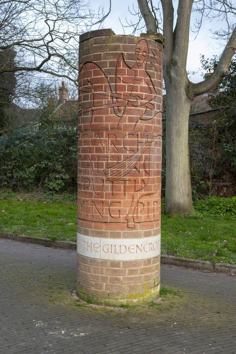 Entrance Marker to the Gildencroft and Bench | Art UK