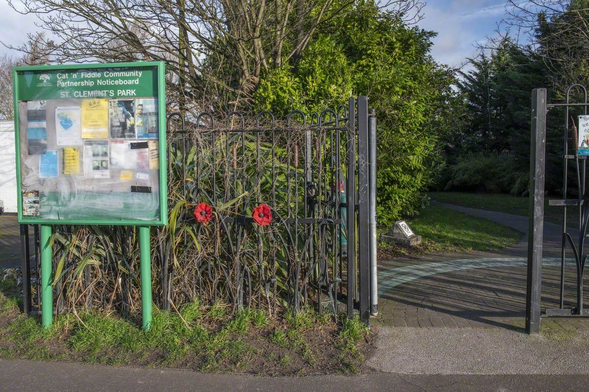 Gates to St Clement's Park