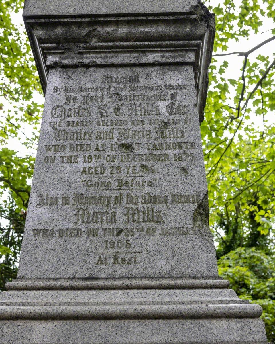 Memorial to Charles Mills