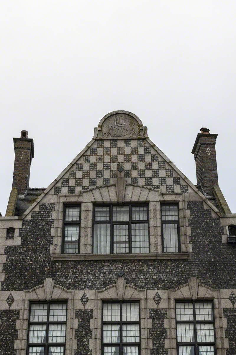 Gable with Steam Fishing Boat