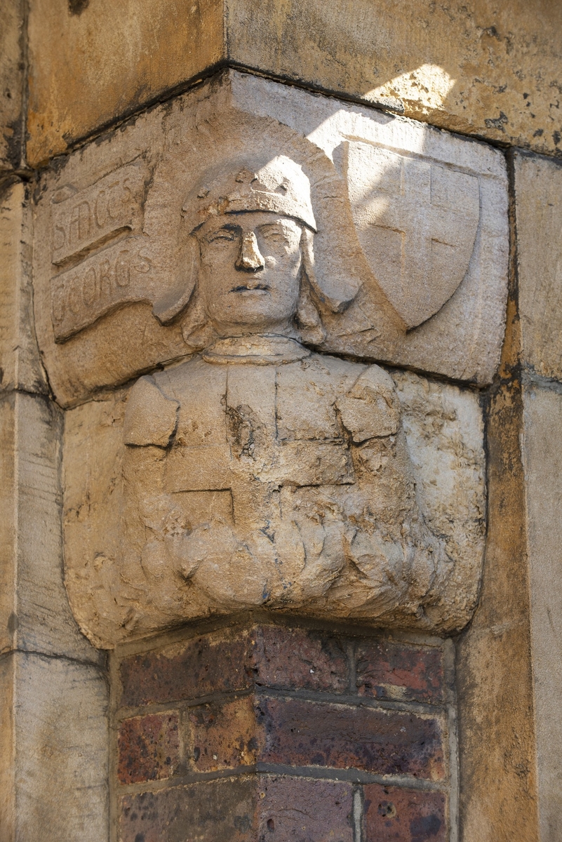 Calvary, Saint Joan, and Saint George with Reliefs