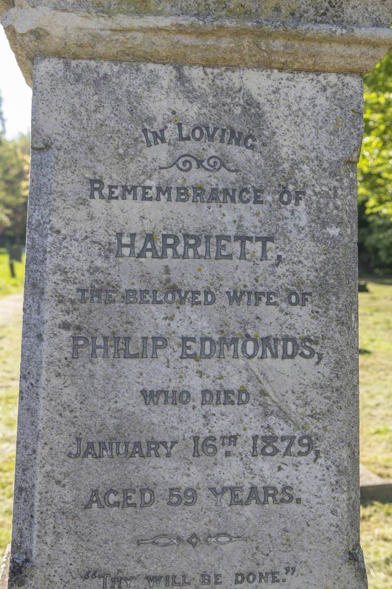 Memorial to Harriet Edmonds