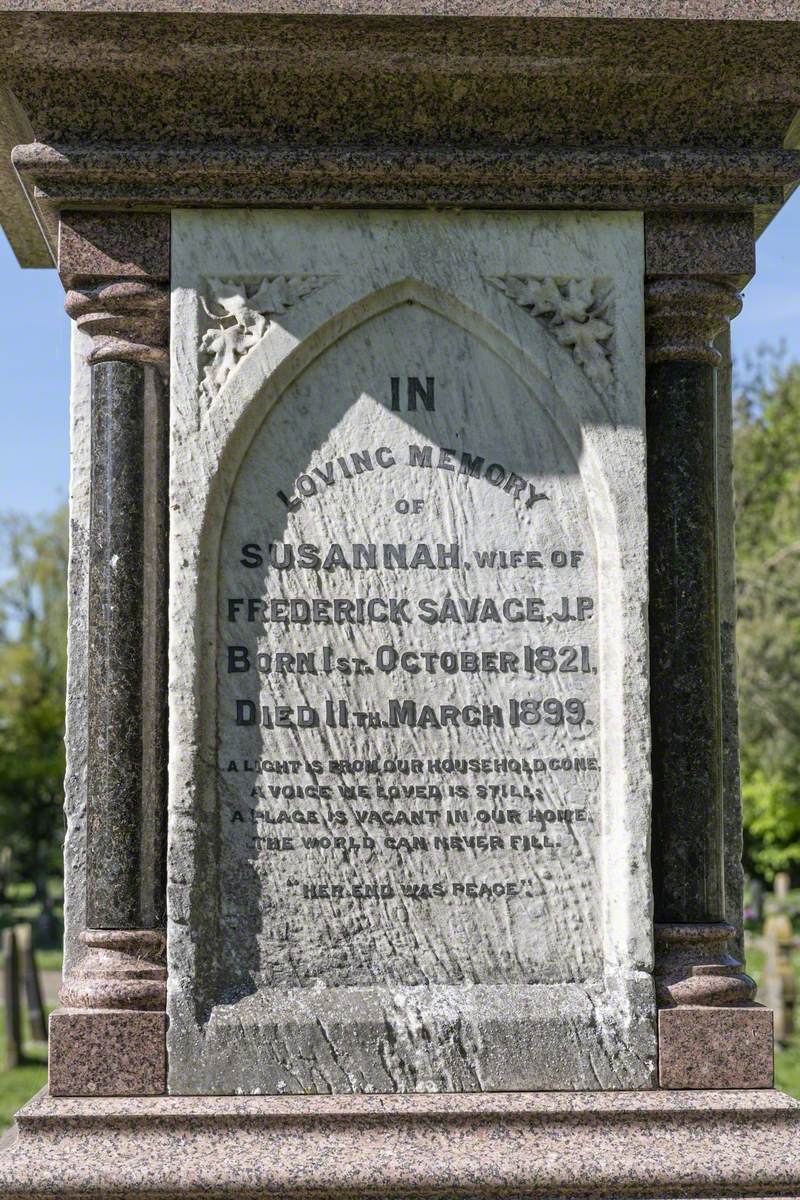 Memorial to Frederick Savage