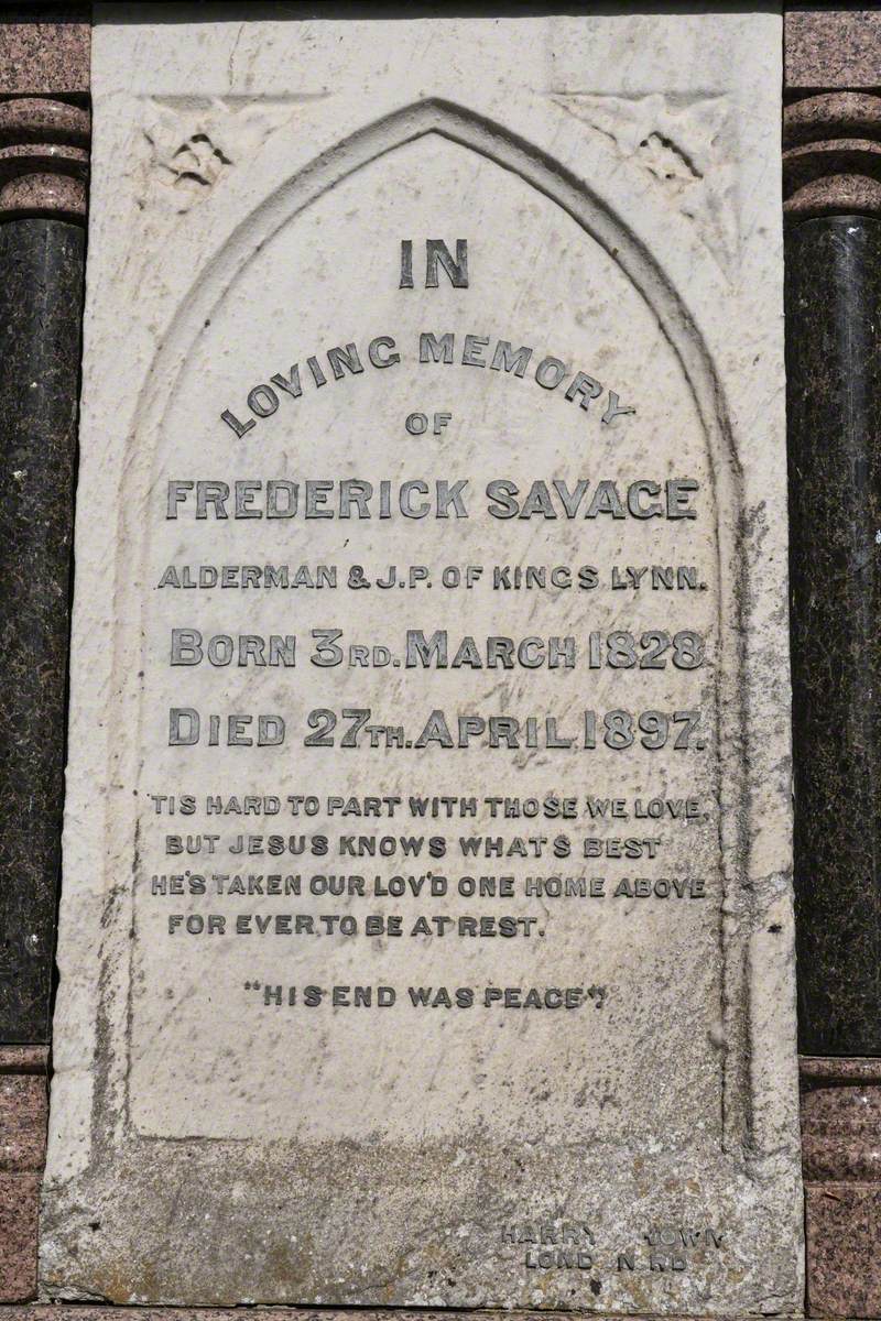 Memorial to Frederick Savage