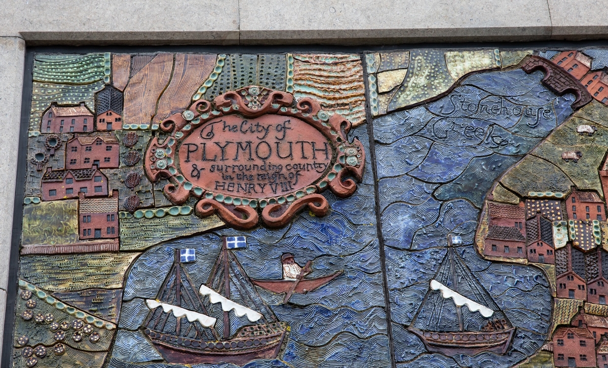 Ceramic Panel of Plymouth Buildings