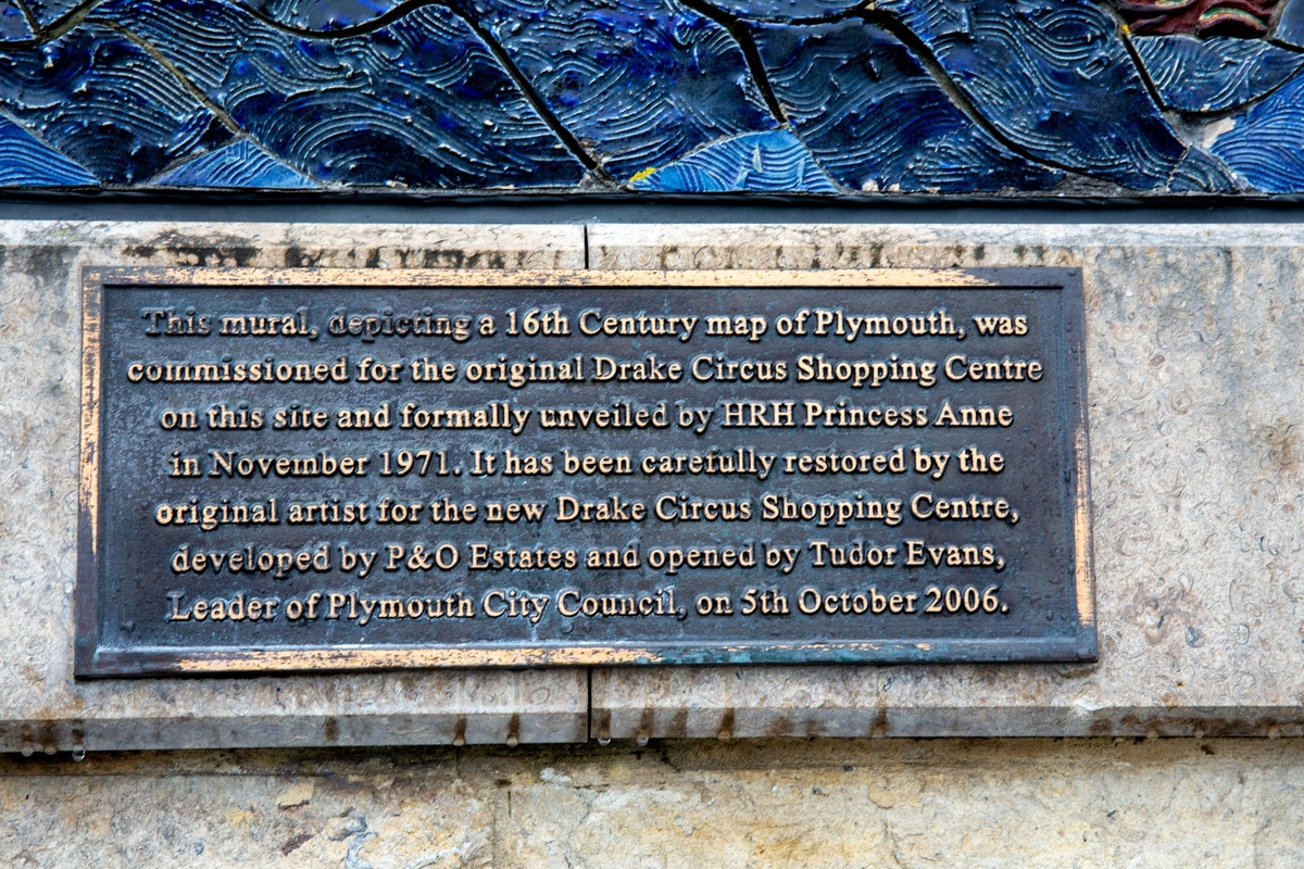 Ceramic Panel of Plymouth Buildings