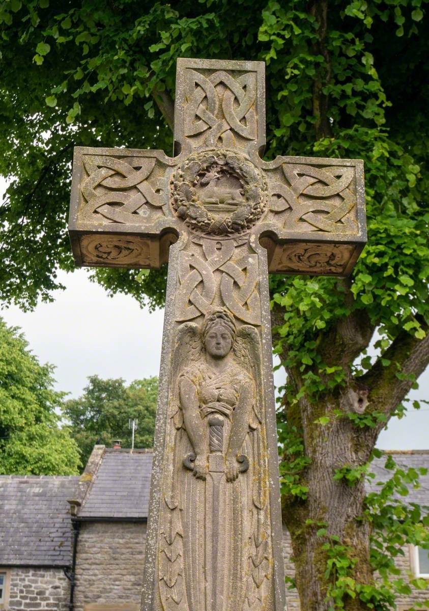 War Memorial with Arch and Lamp