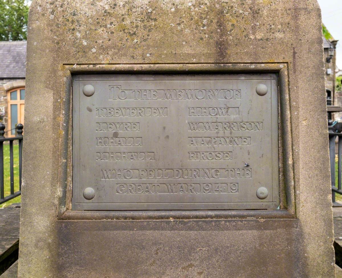 War Memorial with Arch and Lamp