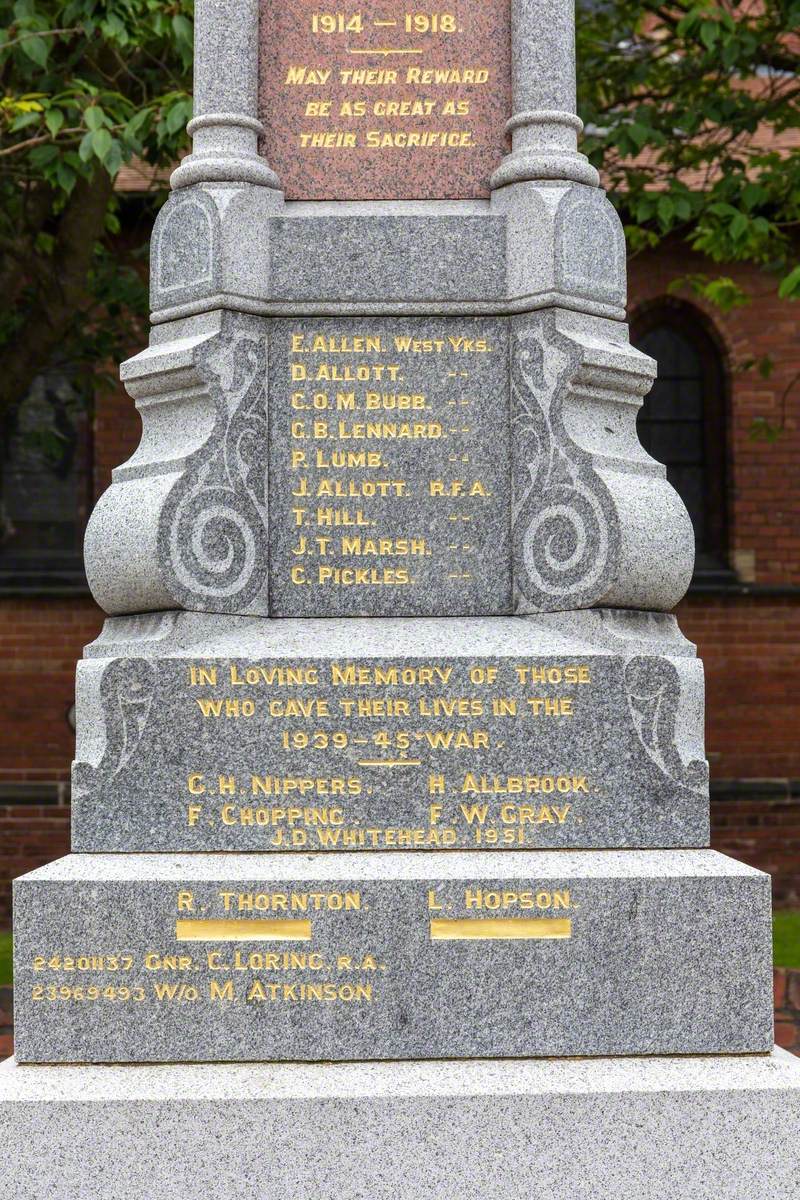 Grimethorpe War Memorial