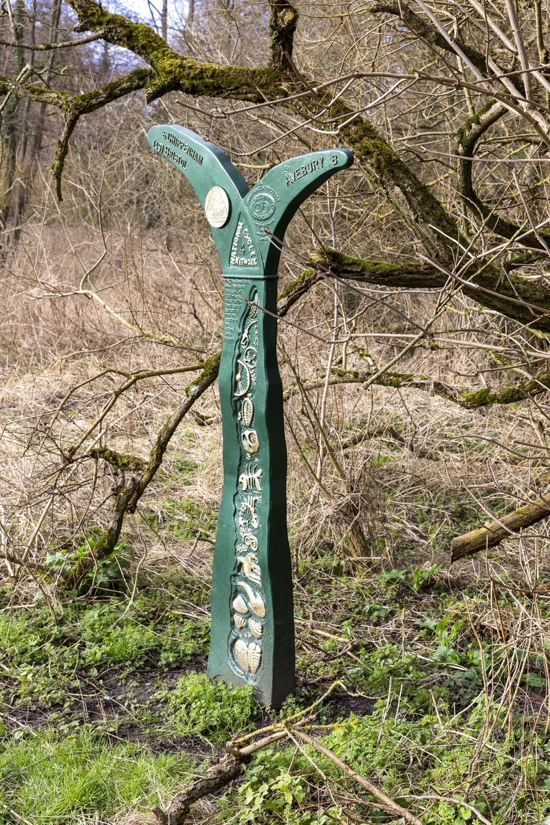 The Fossil Tree (National Cycle Route Marker)