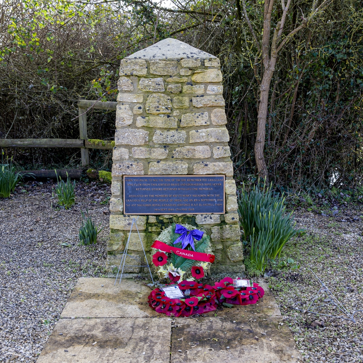 Canadians of RAF Blakehill Farm War Memorials