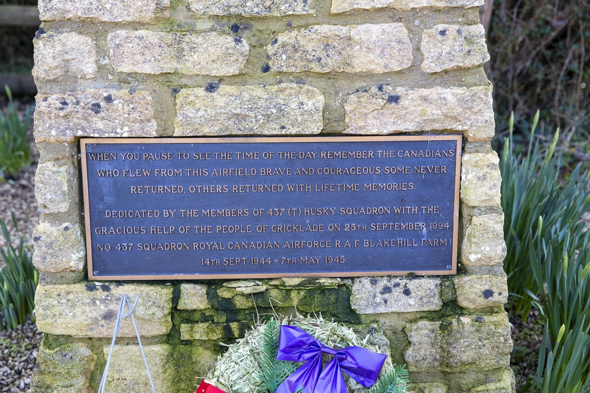 Canadians of RAF Blakehill Farm War Memorials