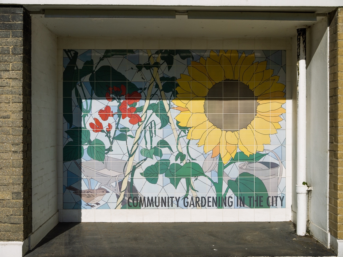 Community Gardening in the City Mural