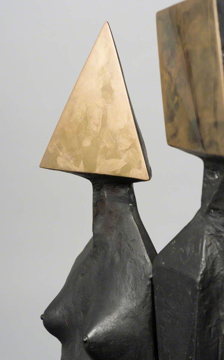 Pair of Sitting Figures V