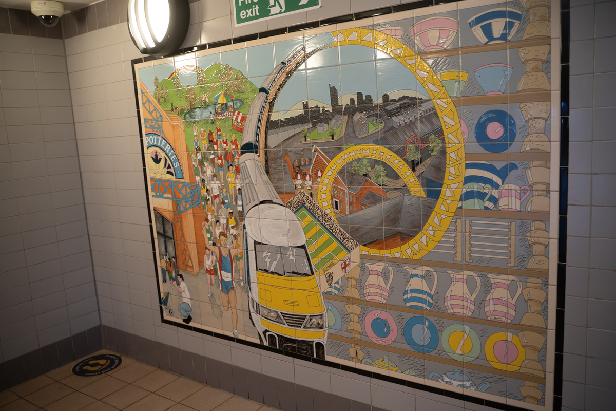 Stoke-on-Trent Railway Station Murals
