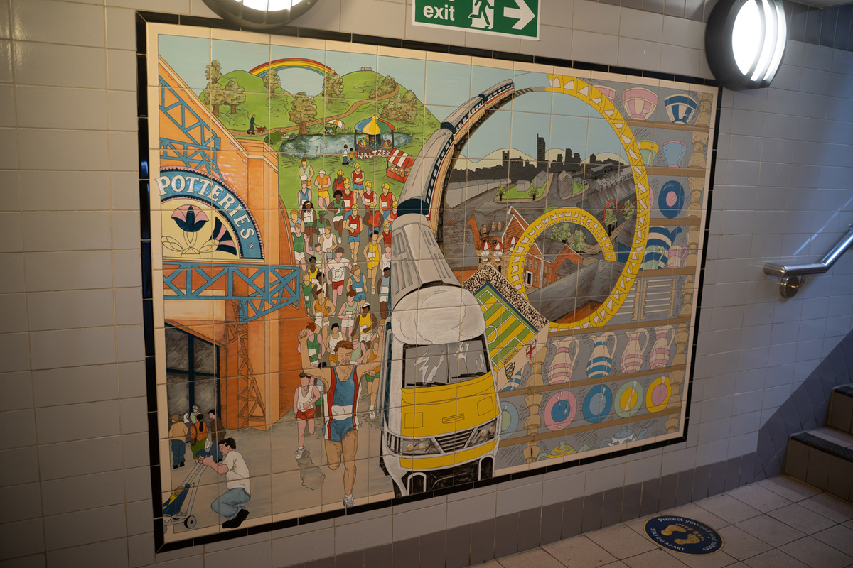 Stoke-on-Trent Railway Station Murals