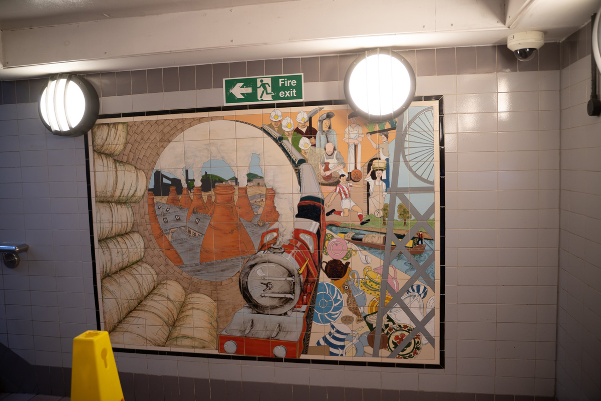 Stoke-on-Trent Railway Station Murals