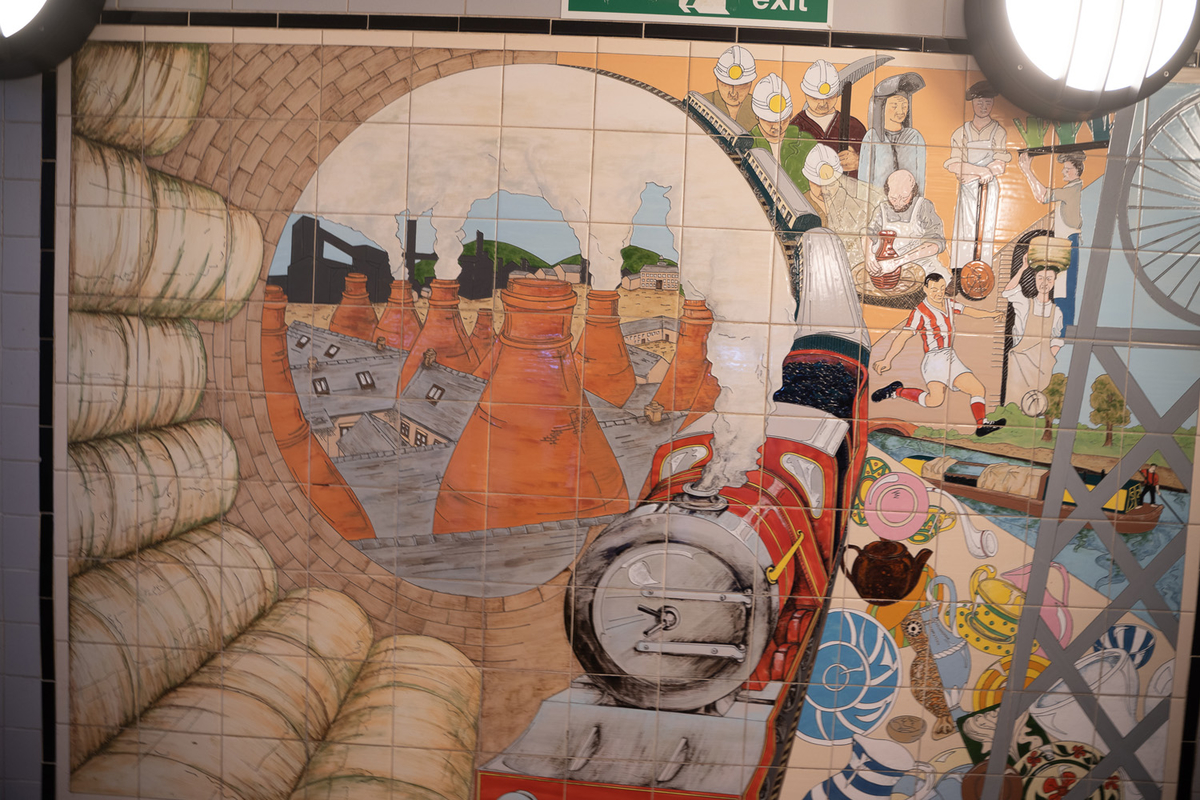 Stoke-on-Trent Railway Station Murals
