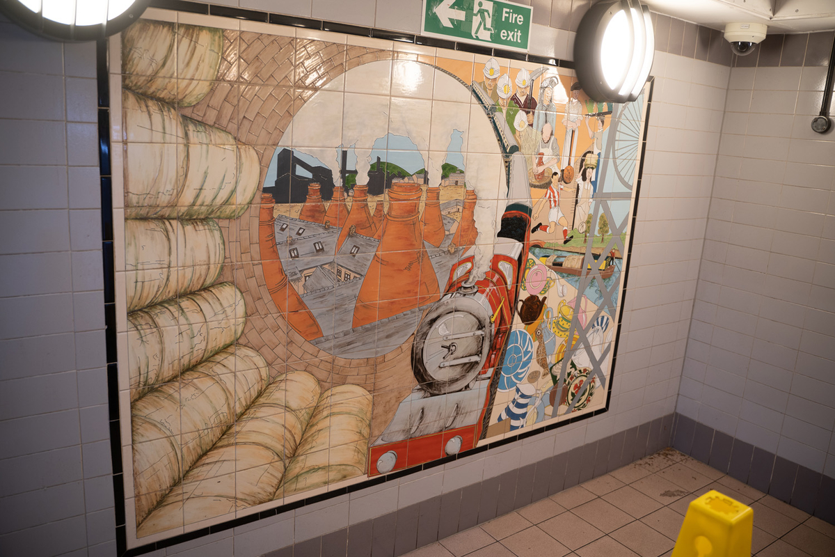 Stoke-on-Trent Railway Station Murals