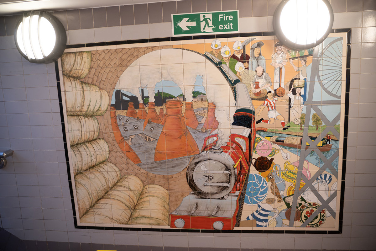 Stoke-on-Trent Railway Station Murals