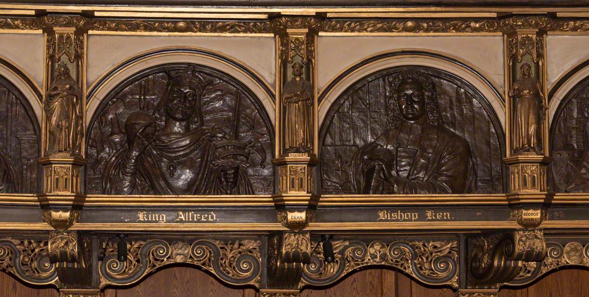 Reliefs of Saints and Divines, with Angels and Musicians