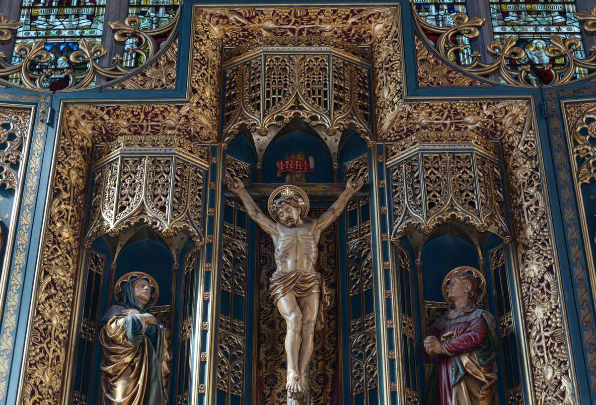 Reredos, Altar and Pulpit