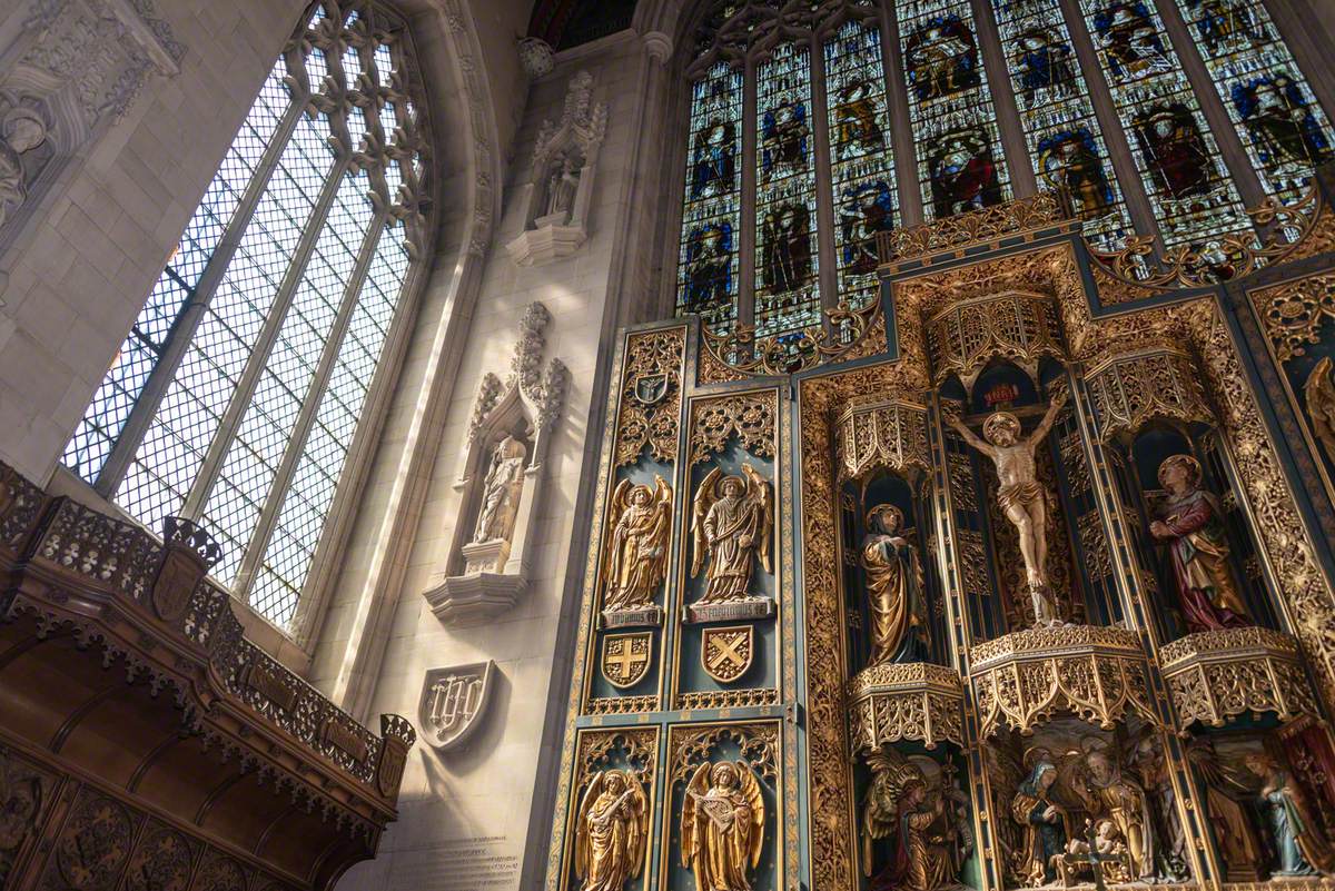 Reredos, Altar and Pulpit