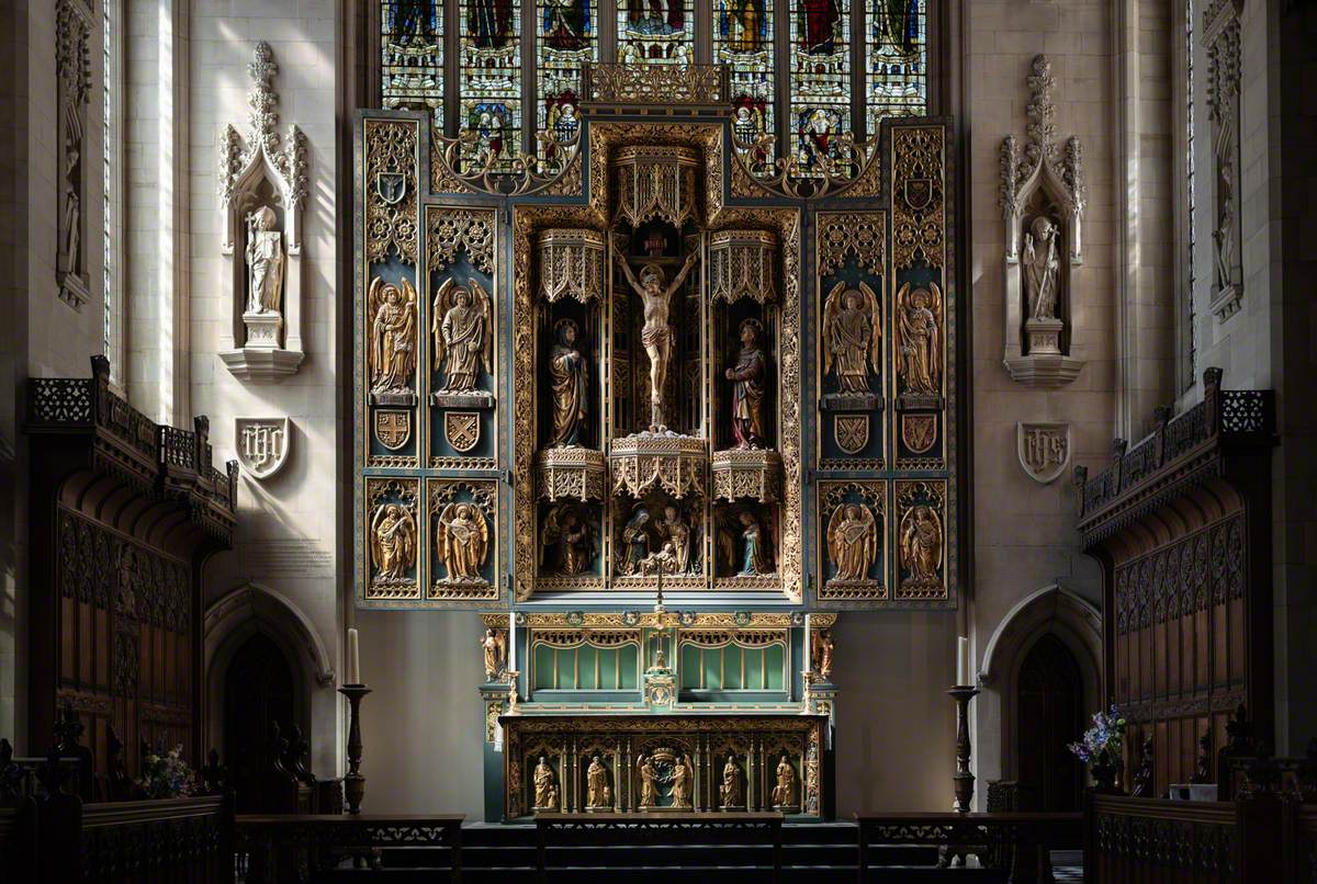 Reredos, Altar and Pulpit