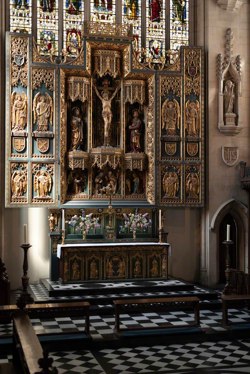 Reredos, Altar and Pulpit