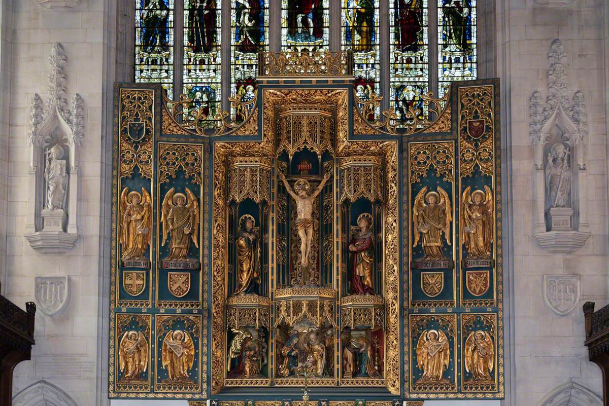 Reredos, Altar and Pulpit