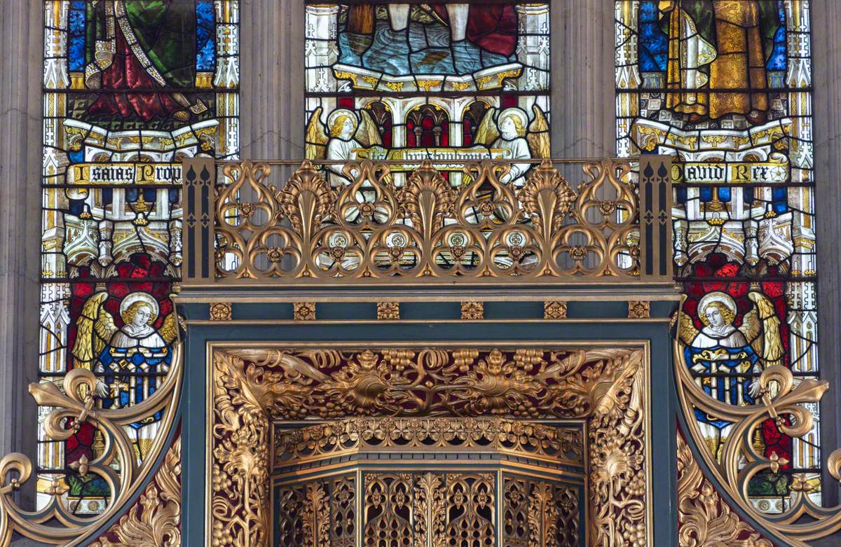 Reredos, Altar and Pulpit