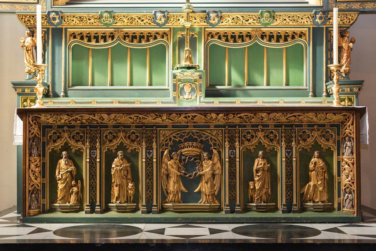 Reredos, Altar and Pulpit