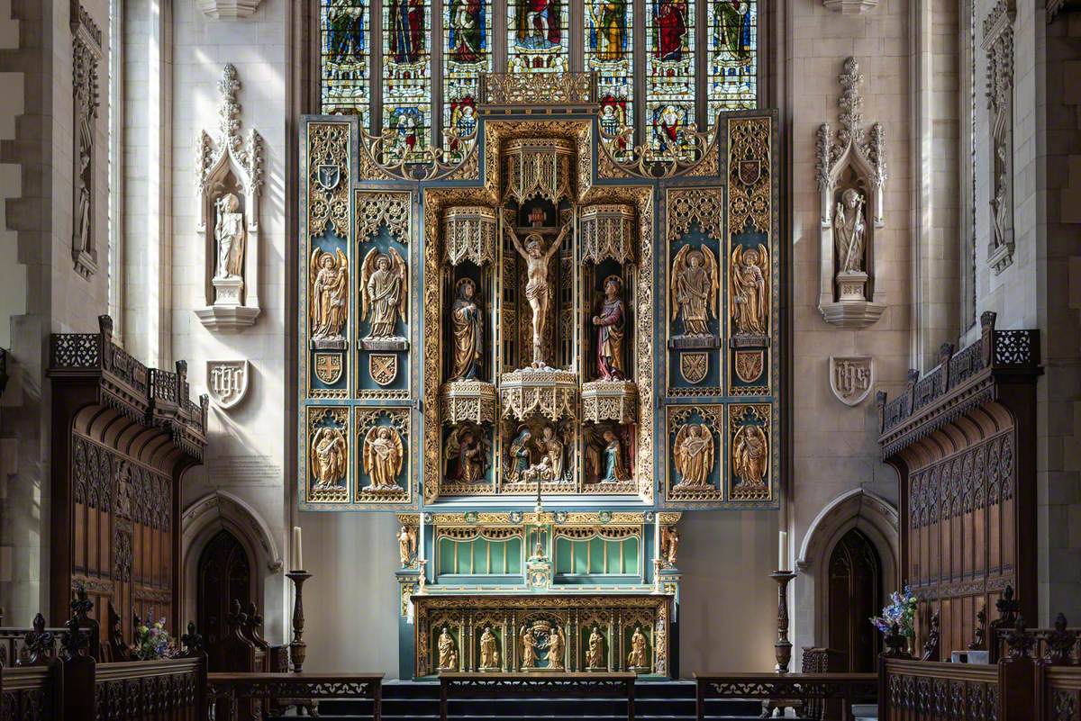 Reredos, Altar and Pulpit