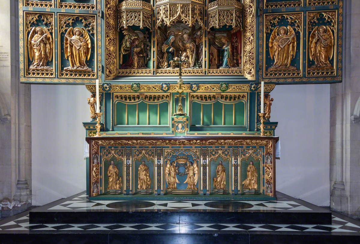 Reredos, Altar and Pulpit