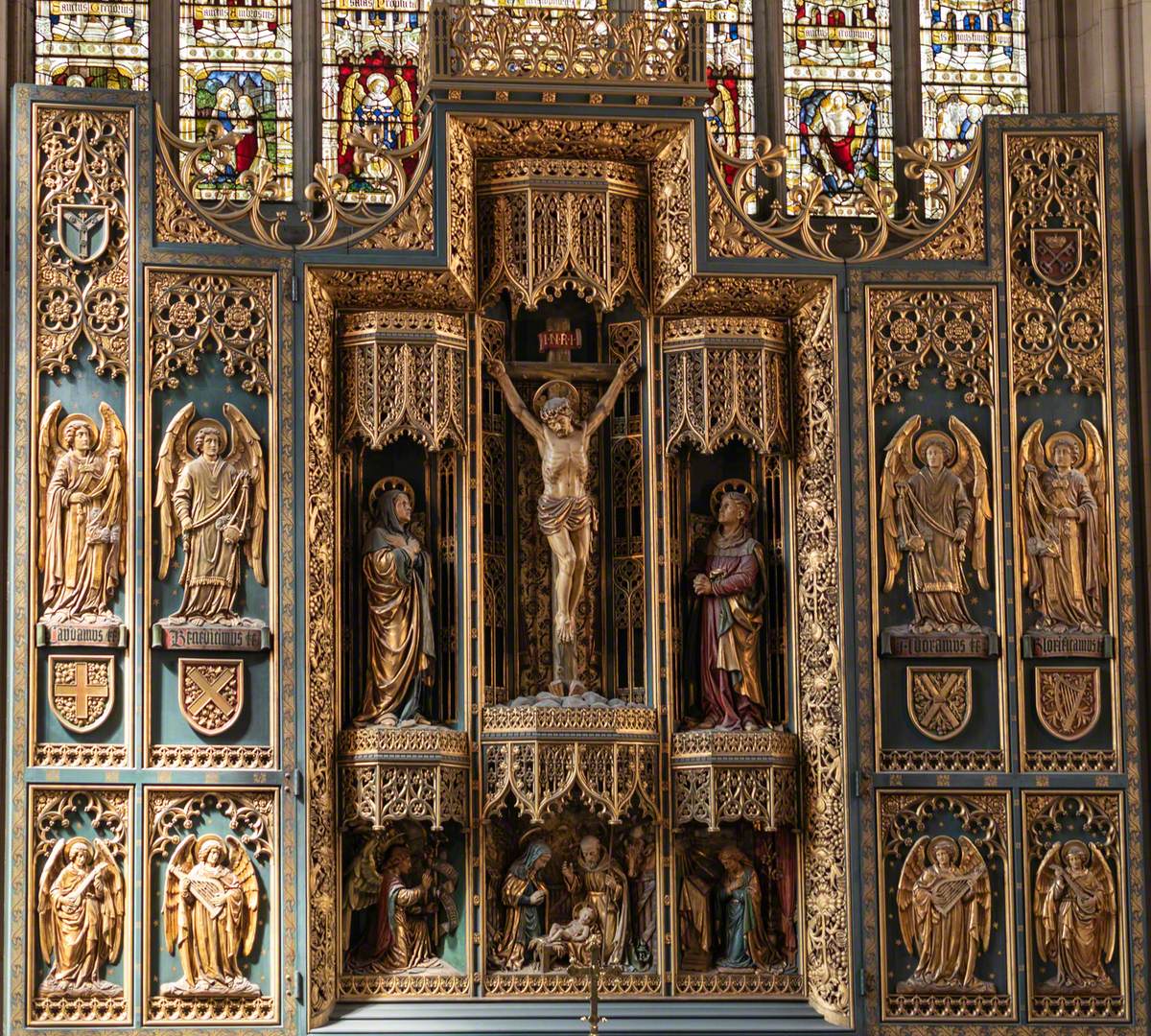 Reredos, Altar and Pulpit