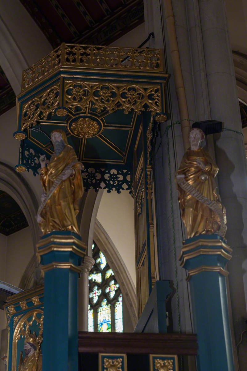 Reredos, Altar and Pulpit