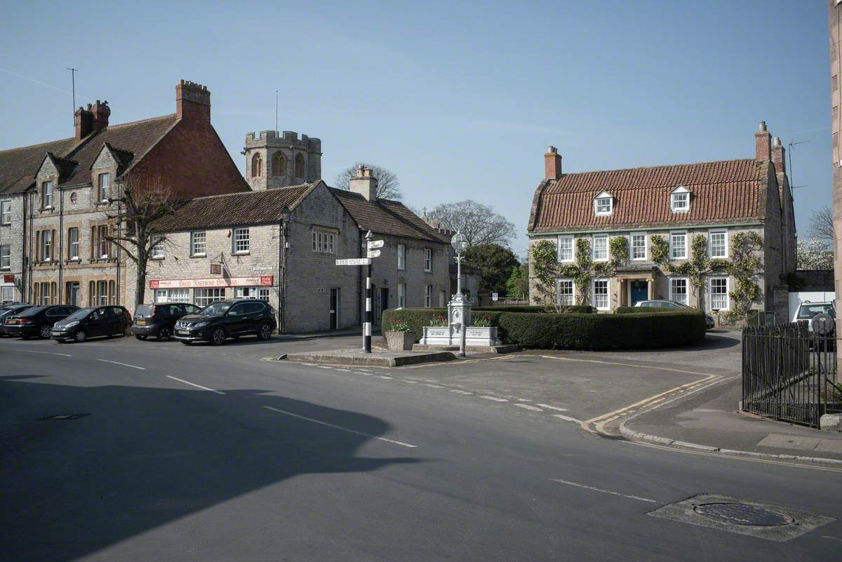 Drinking Fountain and Cross