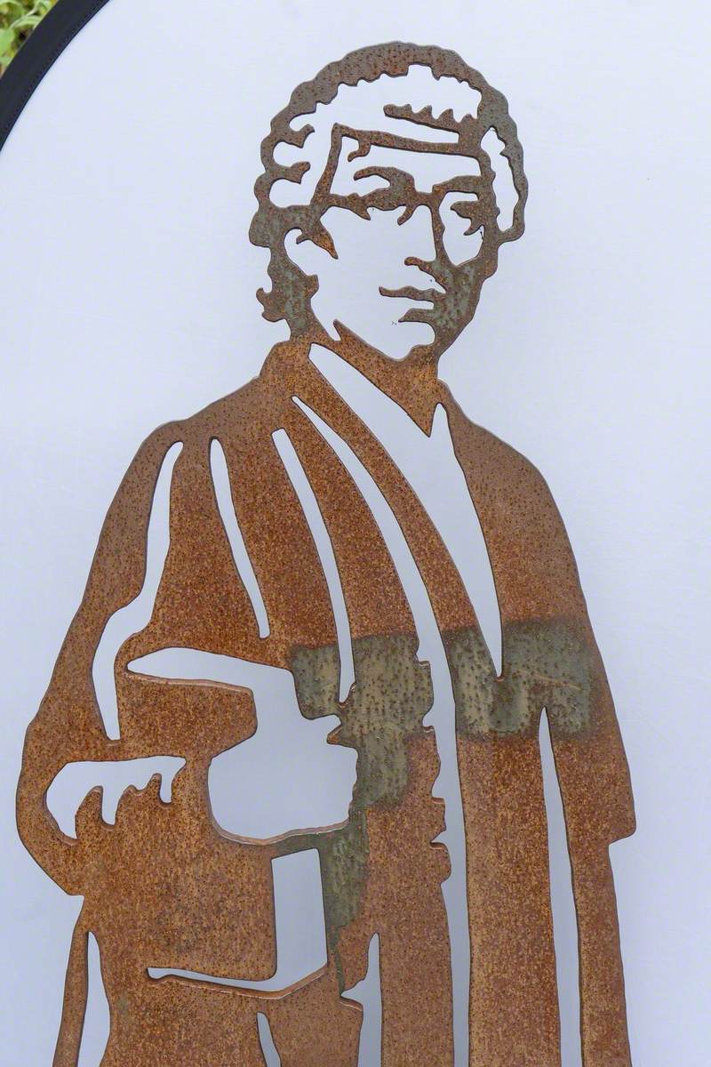 Isambard Kingdom Brunel (1806–1859), Dr Ivy Williams (1877–1966) and a Clay Cutter (Sustrans Cycle Path Bench series)