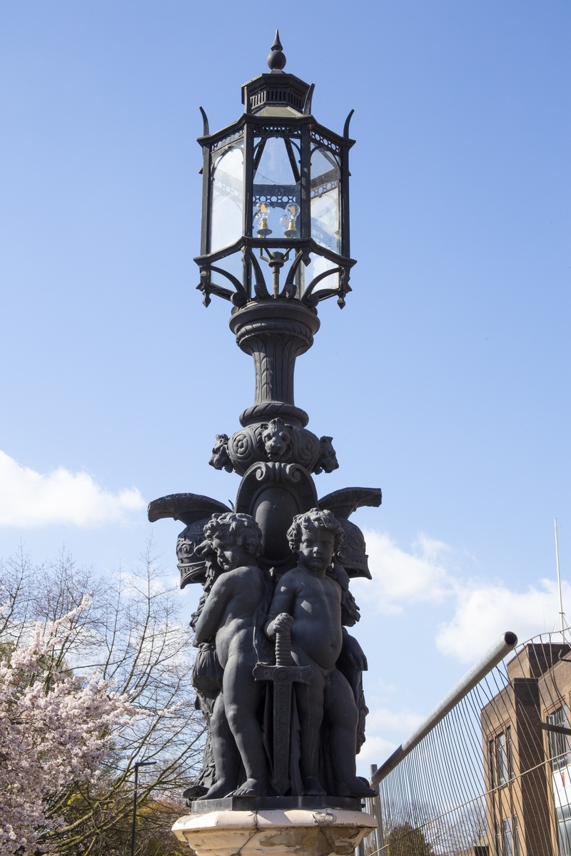 Four Lamp Standards with Lanterns