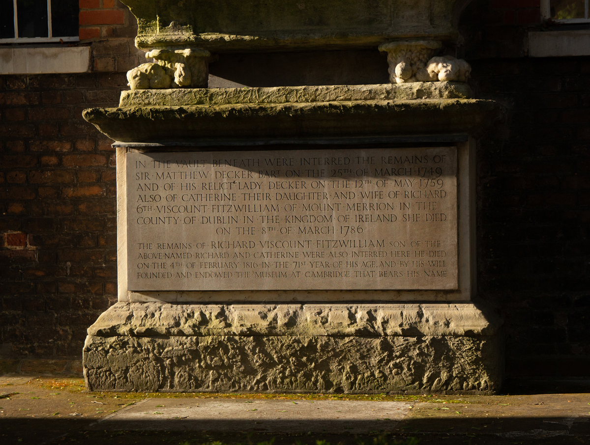 Sir Matthew Decker: Sarcophagus and Obelisk