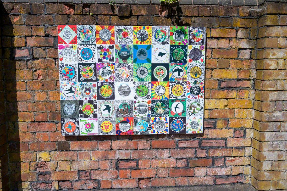 Hindley Station Mosaics Art UK