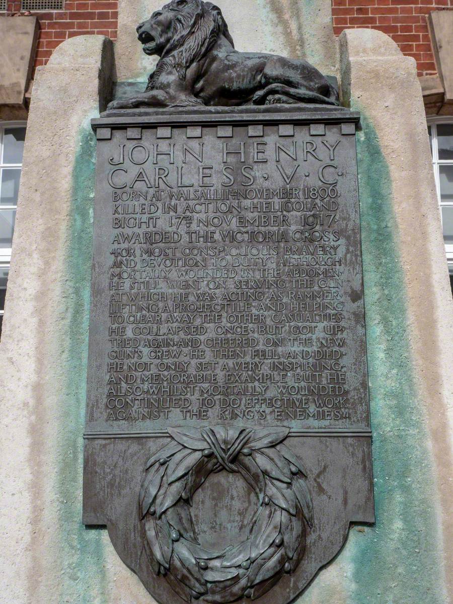 Memorial to John Henry Carless (1896–1917), VC