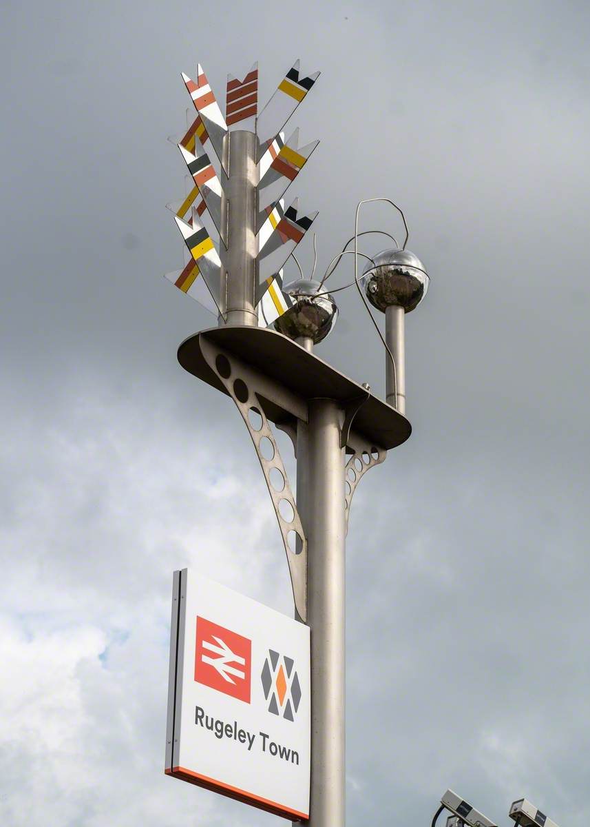 Rugeley Town Station sculpture