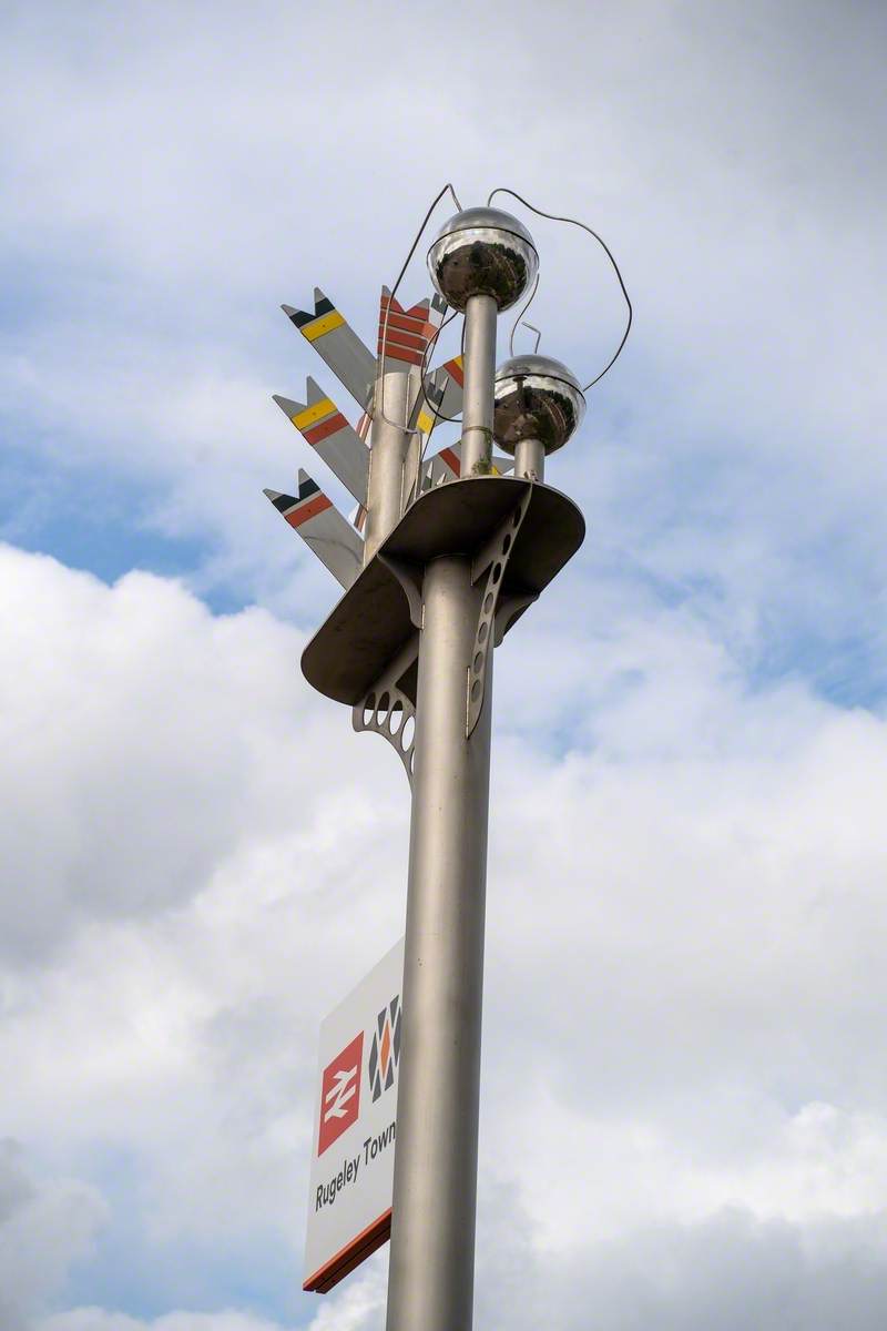 Rugeley Town Station sculpture