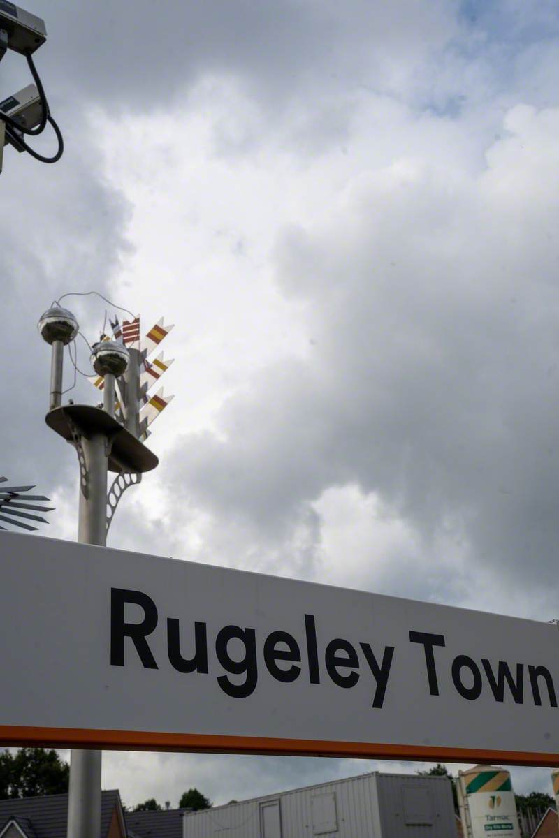 Rugeley Town Station sculpture