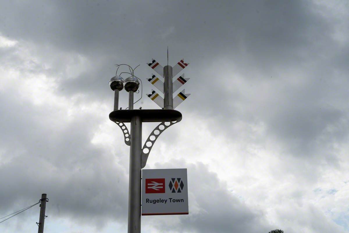 Rugeley Town Station sculpture