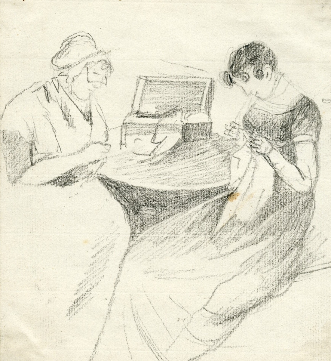 Two Women Sewing