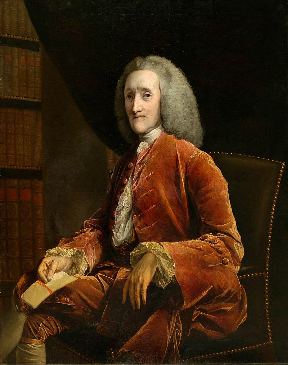 Portrait of a Man in a Library
