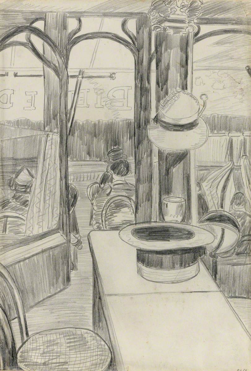 Paris Café with Hat