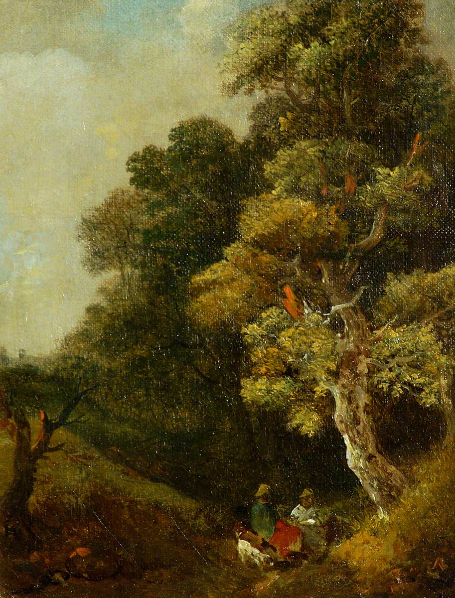 Landscape with Figures under a Tree